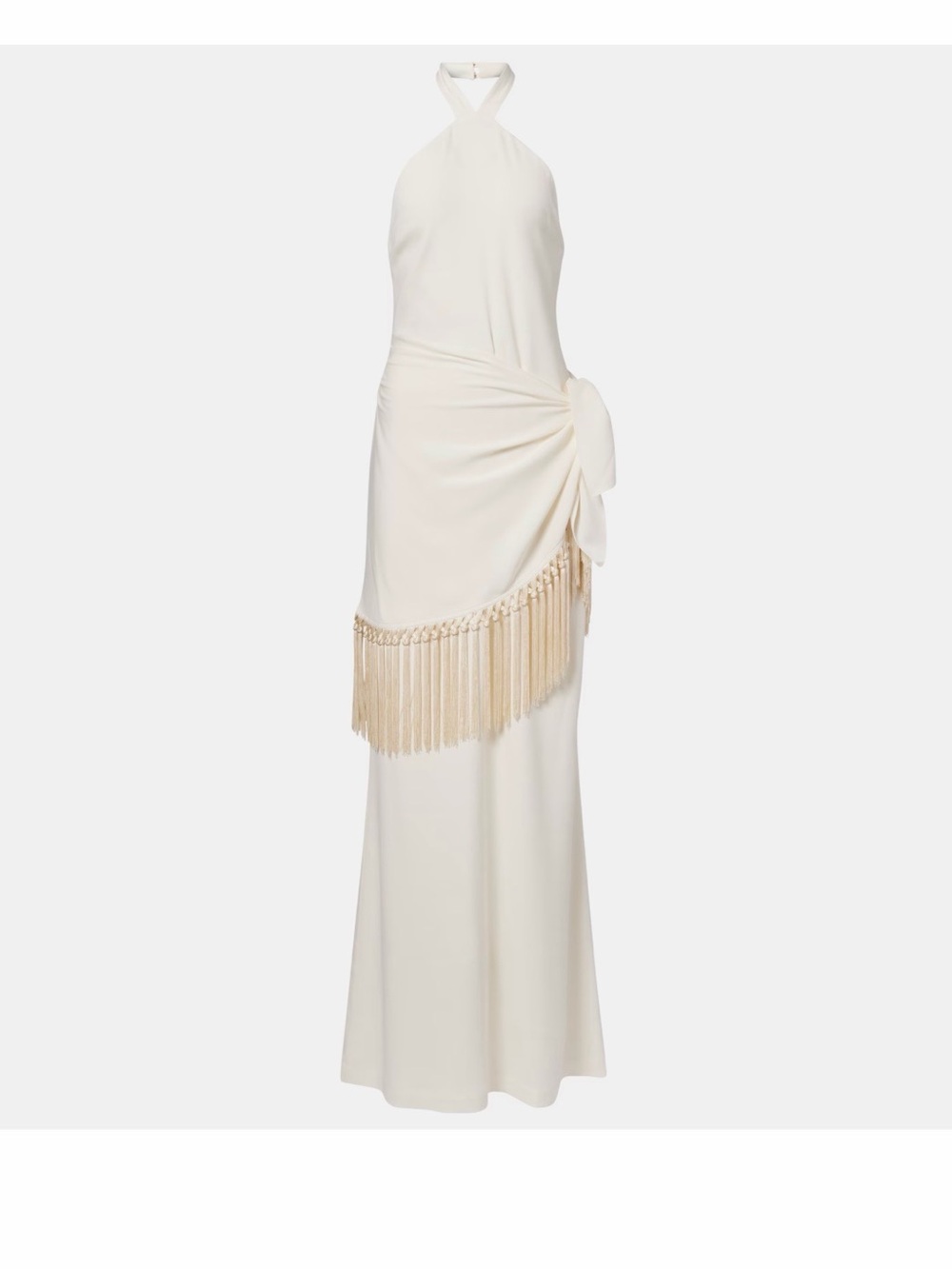 TALLER MARMO NWT
Meteora tasseled layered crepe halterneck gown